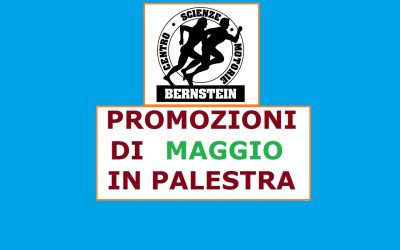 LE PROMOZIONI DI MAGGIO IN PALESTRA